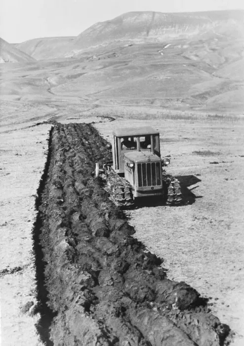 Framed Print : Virgin Soil Being Ploughed Framed Print : Virgin Soil Being Ploughed