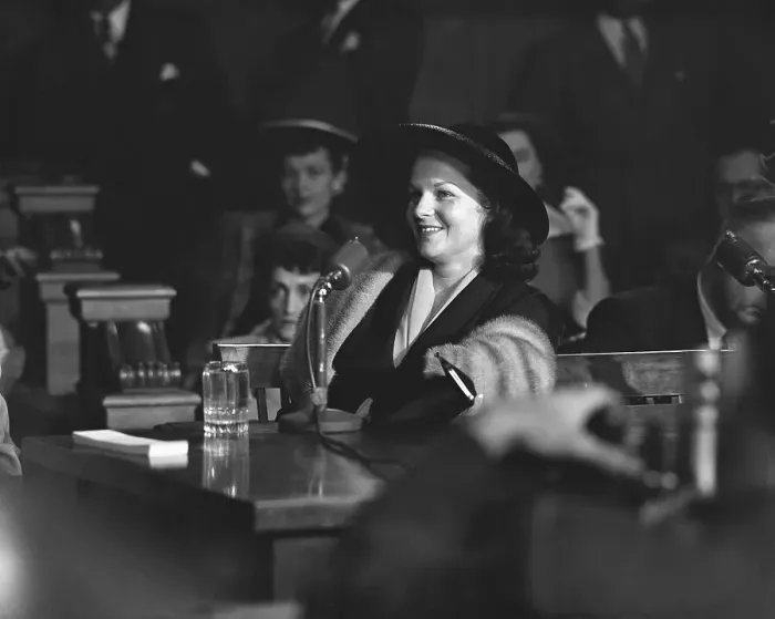 Framed Print : Virginia Hill Testifying Before Senate Committee Framed Print : Virginia Hill Testifying Before Senate Committee