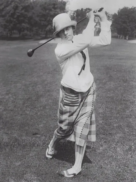 Framed Print : Virginia Van Wie Playing Golf Framed Print : Virginia Van Wie Playing Golf