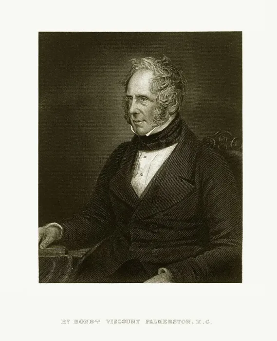 Framed Print : Viscount K. G. Palmerston Victorian Engraving, Circa 1865 Framed Print : Viscount K. G. Palmerston Victorian Engraving, Circa 1865