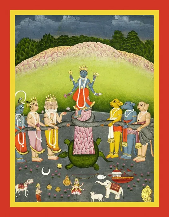Framed Print : Vishnu in the form of Kūrma, the second avatar