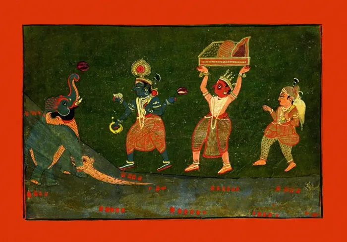 Framed Print : Vishnu Gajendramoksha Framed Print : Vishnu Gajendramoksha