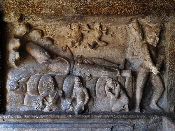 Vishnu in Mahishasuramardini Cave