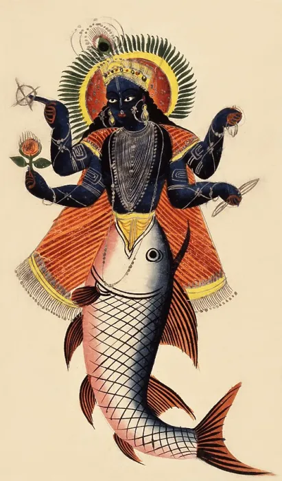 Framed Print : Vishnu as Matsya Framed Print : Vishnu as Matsya