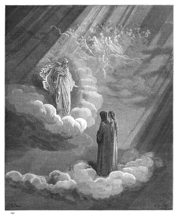 Framed Print : The Vision of Purgatory and Paradise 1870 Framed Print : The Vision of Purgatory and Paradise 1870