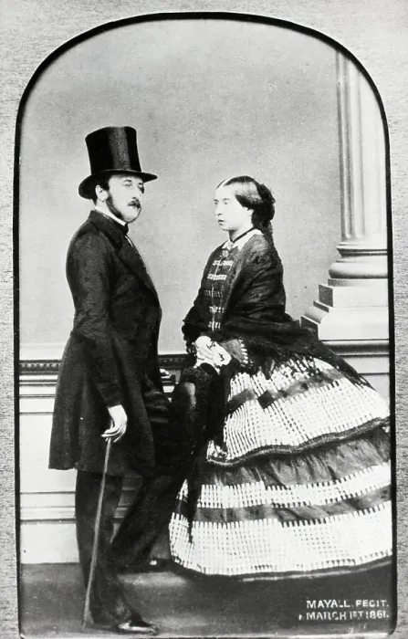 Framed Print : Visiting Card for Prince albert and Queen Victoria Framed Print : Visiting Card for Prince albert and Queen Victoria