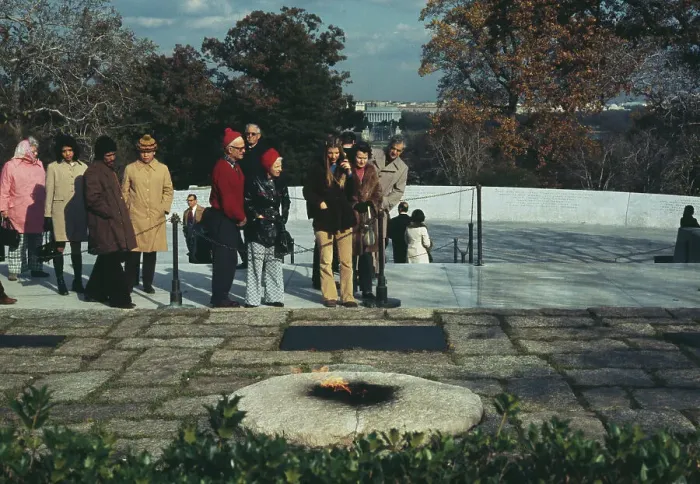 Framed Print : Visitors At Arlington National Cemetery Framed Print : Visitors At Arlington National Cemetery