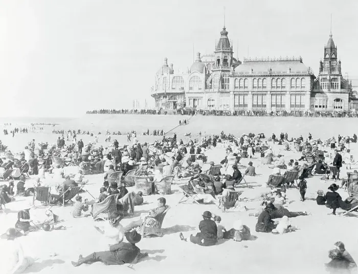 Framed Print : Visitors Relaxing and Enjoying Ostend Framed Print : Visitors Relaxing and Enjoying Ostend