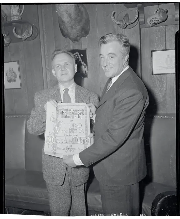 Framed Print : Vittorio De Sica Receiving Award Framed Print : Vittorio De Sica Receiving Award