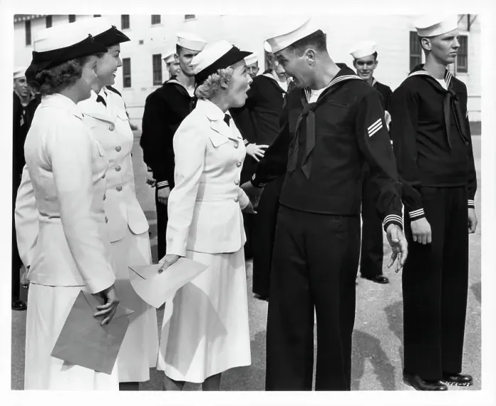 Framed Print : Vivian Blaine And Dean Miller In Skirts Ahoy!