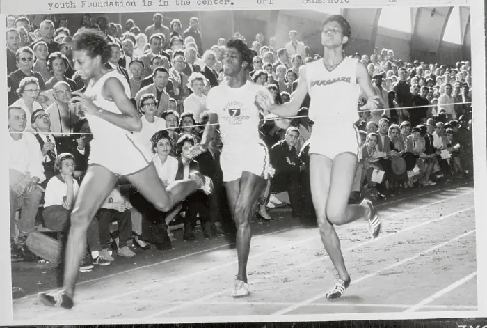 Framed Print : Vivian Brown Beating Wilma Rudolph Framed Print : Vivian Brown Beating Wilma Rudolph