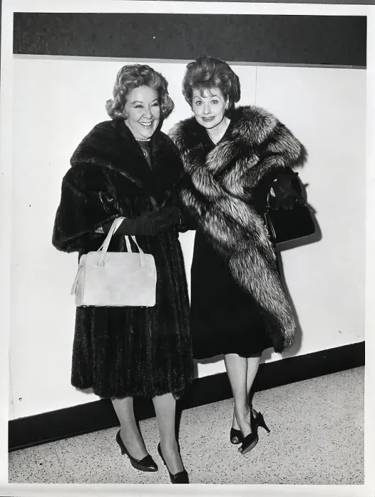 Framed Print : Vivian Vance and Lucille Ball in Fur Framed Print : Vivian Vance and Lucille Ball in Fur