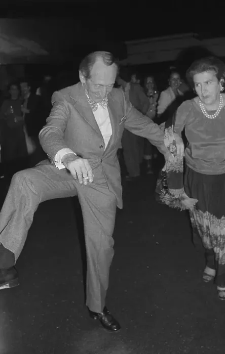 Framed Print : Vladimir Horowitz Lifting Leg High in Air to Dance Framed Print : Vladimir Horowitz Lifting Leg High in Air to Dance
