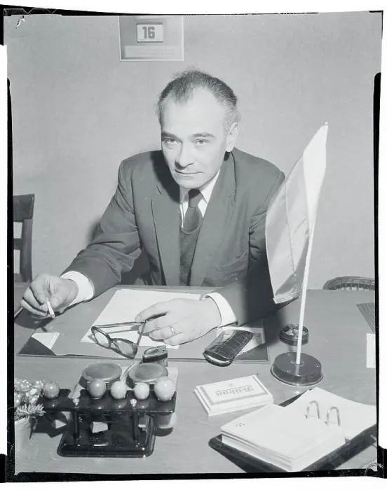 Framed Print : Vladimir Polemsky Sitting at Desk Framed Print : Vladimir Polemsky Sitting at Desk
