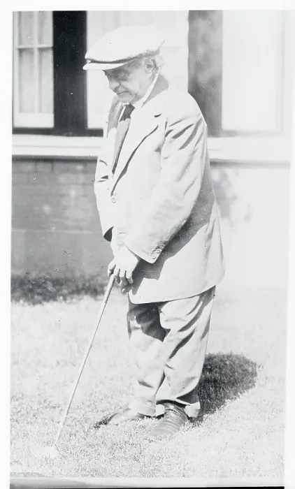 Framed Print : Vladimir von Pachmann Playing Golf