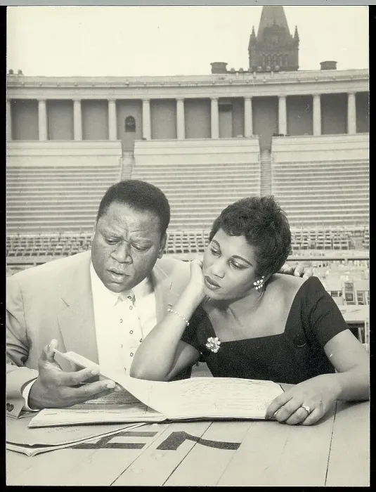 Framed Print : Vocalists W. Warfield And L. Price Framed Print : Vocalists W. Warfield And L. Price