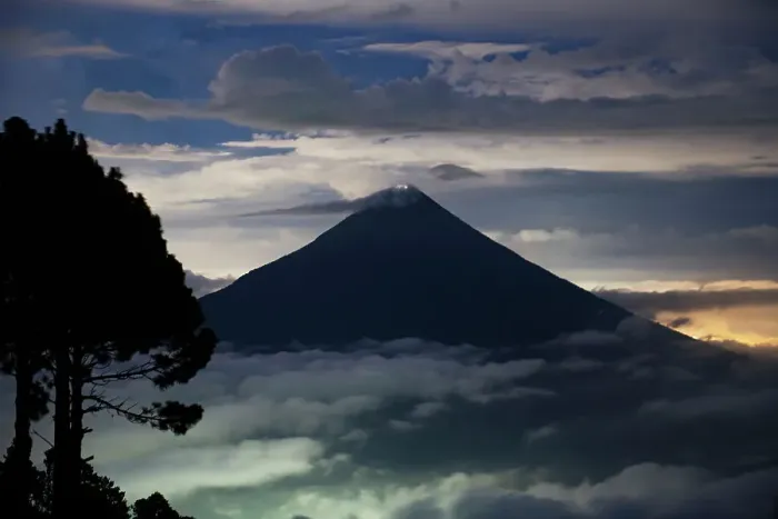 Framed Print : Volcan de Agua as seen from Acatenango Framed Print : Volcan de Agua as seen from Acatenango