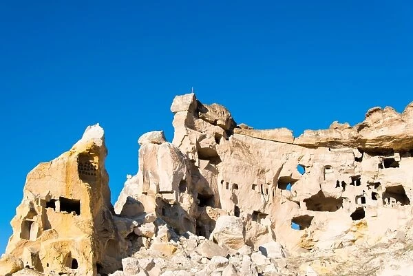 Volcanic rock caved homes in Goreme