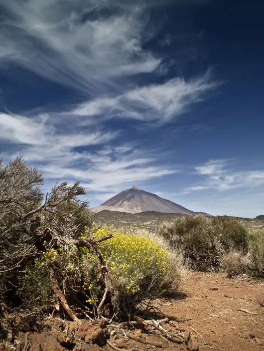 Framed Print : Volcano in springtime Framed Print : Volcano in springtime