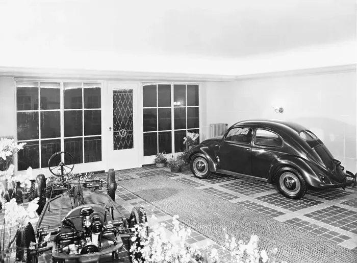 Framed Print : Volkswagen on Display in Berlin Showroom Framed Print : Volkswagen on Display in Berlin Showroom
