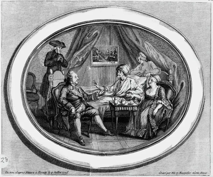Framed Print : Voltaire Eating Breakfast Framed Print : Voltaire Eating Breakfast