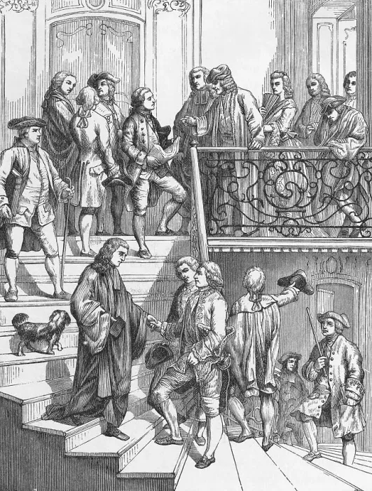 Framed Print : Voltaire's Staircase Engraving Framed Print : Voltaire's Staircase Engraving