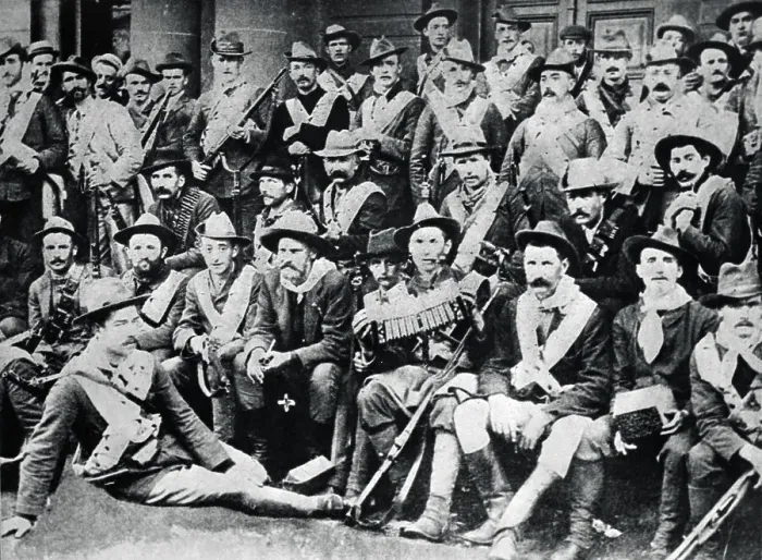 Framed Print : Volunteer Soldiers Posing in Group Photo Framed Print : Volunteer Soldiers Posing in Group Photo