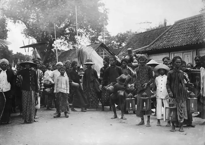Framed Print : Volunteers in Java with Lanterns Framed Print : Volunteers in Java with Lanterns