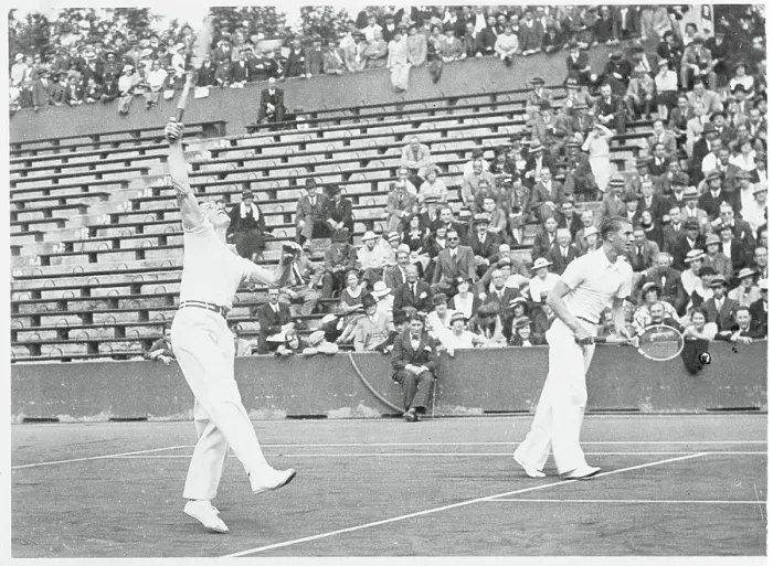 Framed Print : Von Cramm and Denker Playing Tennis Framed Print : Von Cramm and Denker Playing Tennis