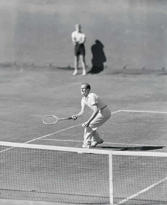 Framed Print : Von Cramm Playing Tennis Framed Print : Von Cramm Playing Tennis