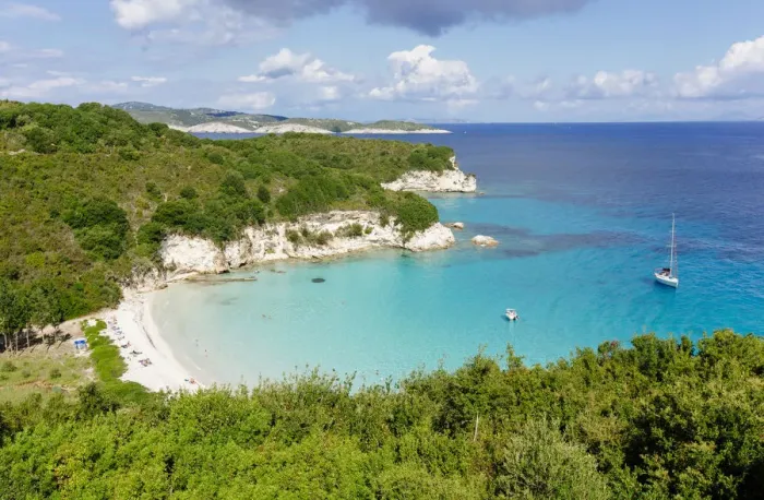Framed Print : Voutoumi beach high angle view, Antipaxos, Greece Framed Print : Voutoumi beach high angle view, Antipaxos, Greece
