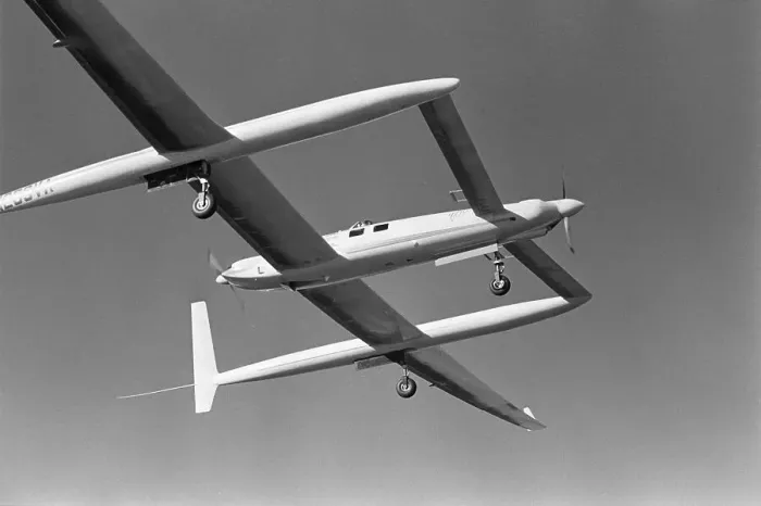 Framed Print : Voyager Experimental Aircraft in Flight Framed Print : Voyager Experimental Aircraft in Flight