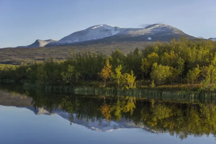 Framed Print : Vuolio Njahkajavri Lake, Abisko National Park, Norrbotten County, Sweden