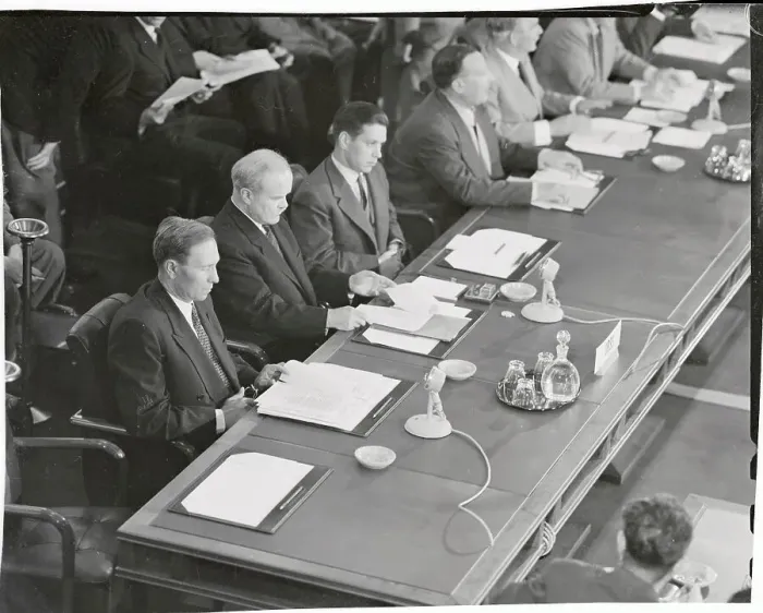 Framed Print : Vyacheslav Molotov Attending a Conference Framed Print : Vyacheslav Molotov Attending a Conference