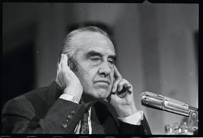 Framed Print : W. Averell Harriman Testifying in Senate Framed Print : W. Averell Harriman Testifying in Senate