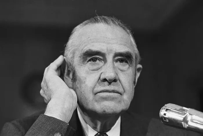 Framed Print : W. Averell Harriman Testifying in Senate Framed Print : W. Averell Harriman Testifying in Senate