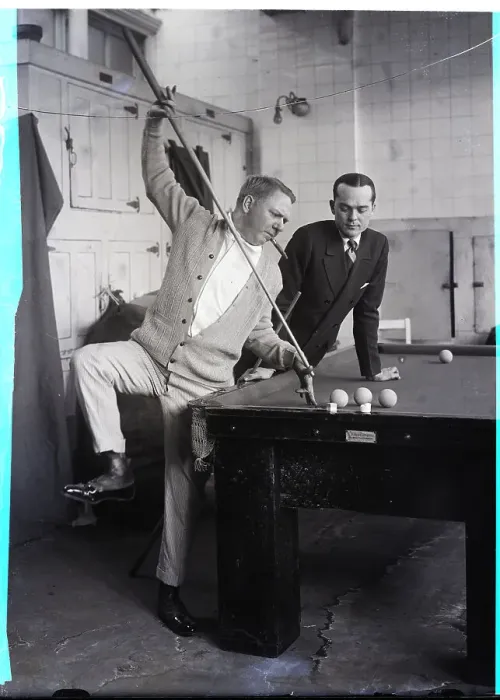 Framed Print : W. C. Fields Gets Billiard Lesson