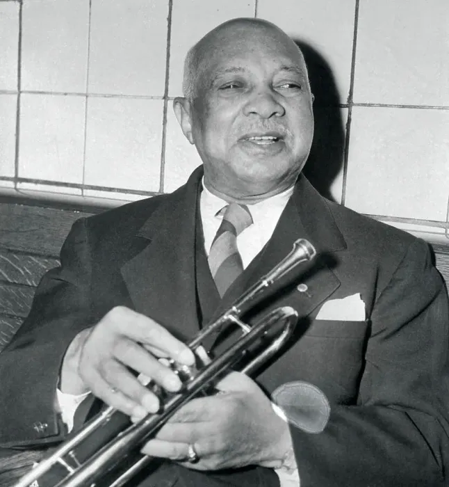 Framed Print : W. C. Handy Holding a Trumpet Framed Print : W. C. Handy Holding a Trumpet
