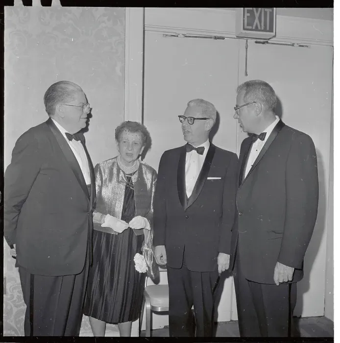 Framed Print : W. Willard Wirtz Conversing with Former Labor Secretaries Framed Print : W. Willard Wirtz Conversing with Former Labor Secretaries