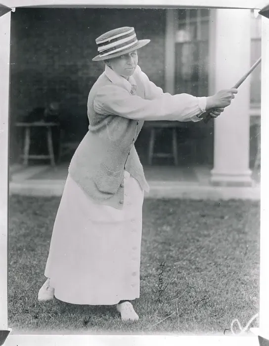Framed Print : WA Gavin Swinging a Golf Club