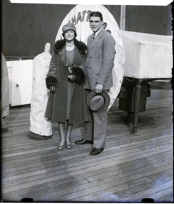 Framed Print : W.A. Stribling and Wife On Ship Framed Print : W.A. Stribling and Wife On Ship