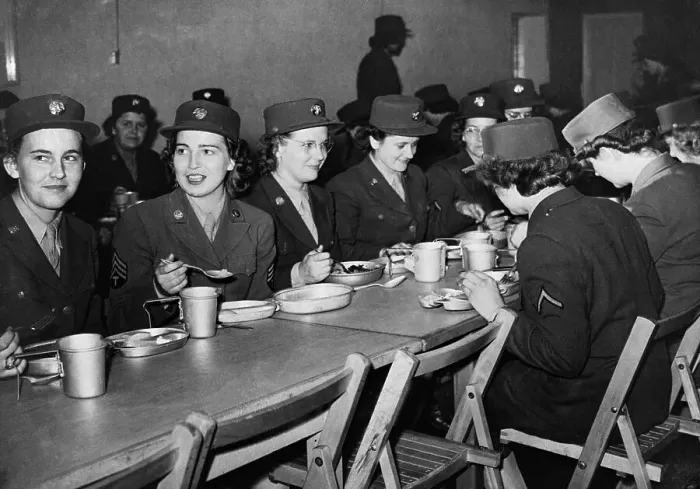 Framed Print : WACS Dine in England Framed Print : WACS Dine in England