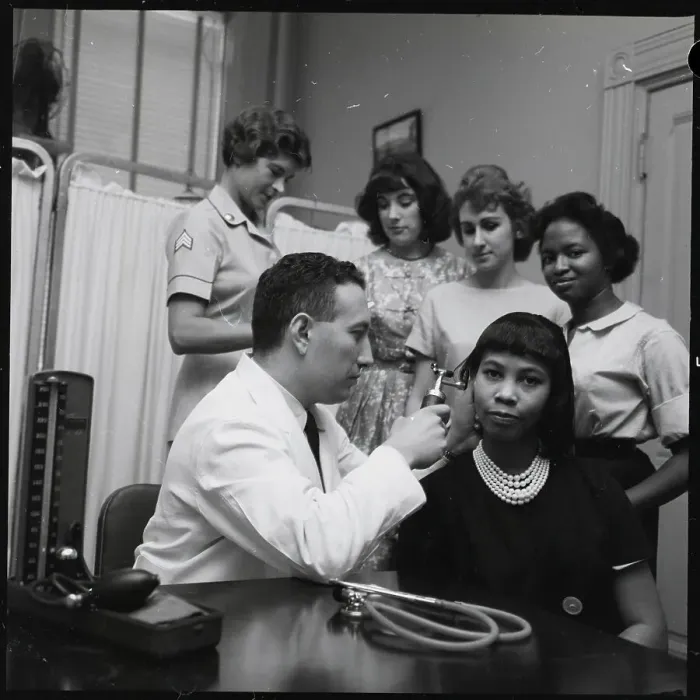 Framed Print : Wacs Get Medical Exam Framed Print : Wacs Get Medical Exam