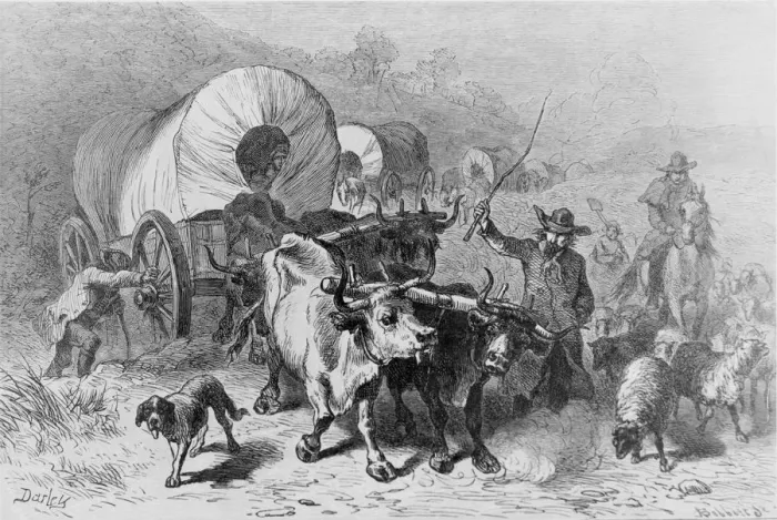 Framed Print : Wagon Train Framed Print : Wagon Train