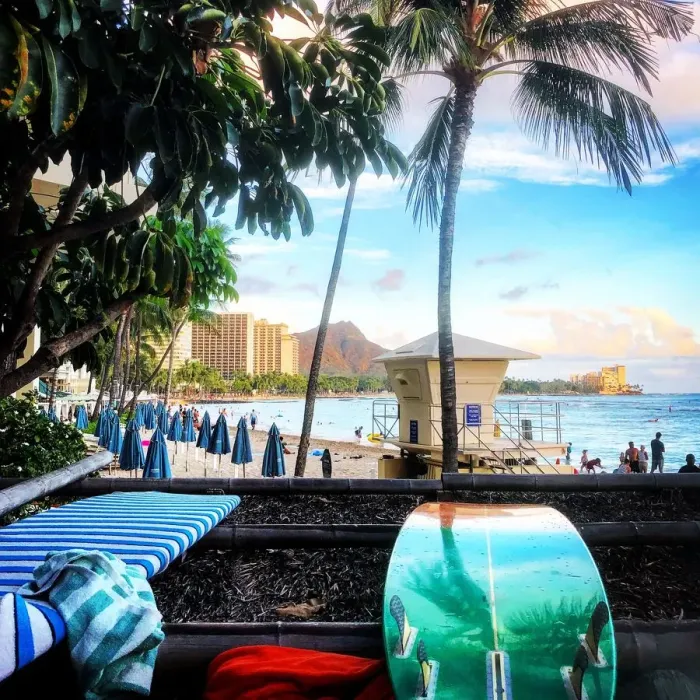 Framed Print : Waikiki beach Framed Print : Waikiki beach