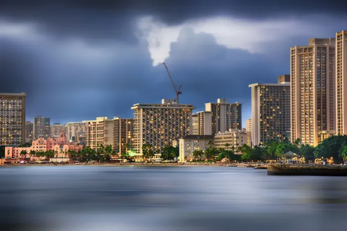 Framed Print : Waikiki Winter Framed Print : Waikiki Winter