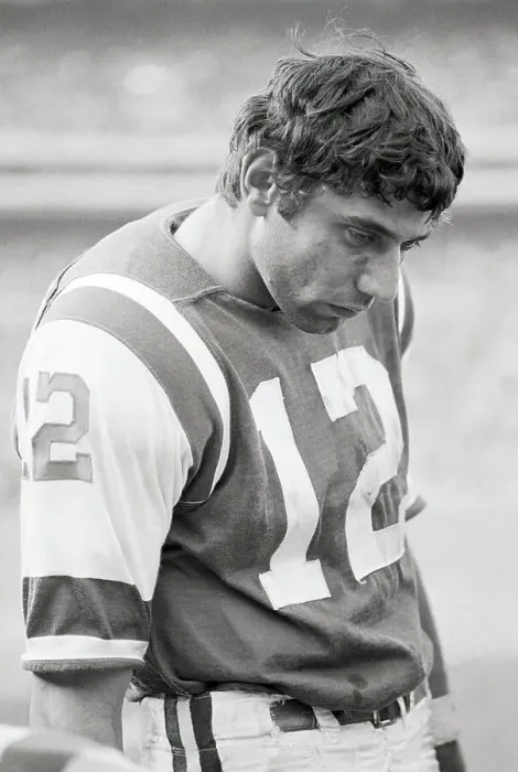 Framed Print : Waist-Up Joe Namath Looks Glum Framed Print : Waist-Up Joe Namath Looks Glum
