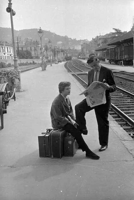 Framed Print : Waiting For A Train Framed Print : Waiting For A Train