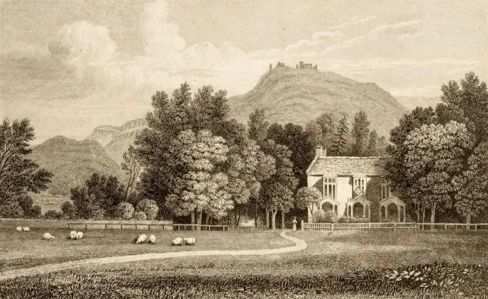 Framed Print : Wales scenery, 19th century engraving Framed Print : Wales scenery, 19th century engraving