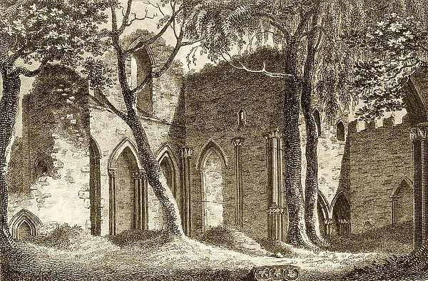 Wales scenery, 19th century engraving